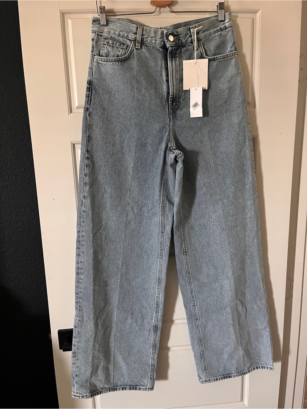 Toteme Light Blue Wide-Leg Jeans